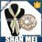 New Product Gold plated Korean Flower Brooch Clip and Scarf Clips