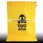 2015 hot sale yellow cloth laundry bag