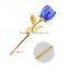 Unique Gold Leaves Royal Blue Rose Romantic Crystal Wedding Door Gifts