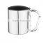 colorful hand kids mug 220ml double wall stainless steel coffee mug