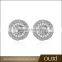 OUXI New Designs Wholesale Small Gold Earrings Made With AAA Zircon