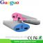 Guoguo 2016 high quality Dual USB LED torch portable 7800mAh totoro power bank for iphone7