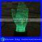 Acrylic Sculpture 3D Hand LED Night Light Creative Stereoscopic 7 Colors Flashing Touch LED Night Light
