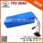 2880W Giant Bicycle Battery 72V 20Ah LiFePo4 Battery Pack for E Bike Electric Bicycle