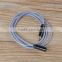 China Supplier FIsh Net Pattern 3.5mm Male to Female Stereo Audio Cable