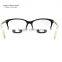 Classic Design Lady's Cat-eye Acetate Optical Glasses Eyewear Spectacle Frame Black/Ivory With Spring Hinge occhiali 51BG24012