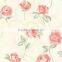 High quality beautiful flower thick vinyl wallpaper for sale