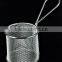 Food class wire woven kitchen skimmers McDonald's fresh french fries baskets stainless steel metal type chips strainers