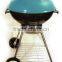 Kettle charcoal bbq grill with cover and 2 wheel for easy moving