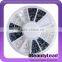 Nail flat rhinestone black and crystal AB color