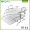 Factory desk design 3 color metal mesh office magazine holder