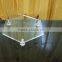 Clear Acrylic Hexagon Riser Tray Stand Display Holder for Cake Jewelry 10"X8.5"