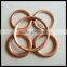non-asbestos filled copper washers with sizes