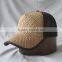 Wholesale Blank Straw Mesh cap