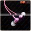 china supplier bright sport earbuds super stereo headphone with microphone glowing LED earphone