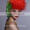 Crazy halloween wig, cheap green color hair party wig,rainbow wig, clown wig