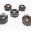 Natural Unakite Faceted Handmade Roundel Big Hole Beads