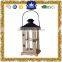 home decor wood lantern with metal top