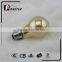 Golden led supplier dimmable filament warm white A60 E27 retro led bulb
