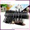 Newest White PU Leather bag 12pcs make up brushes private label makeup brush