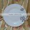 daily used porcelain soup plate cut edge ceramic plate