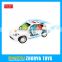 New design 3D children toy racing car bump and go battery operated police car with sound and light kids electric car toy