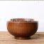 Wooden round bowl
