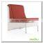 Audu Red Cushion Rattan Antique White Chair