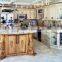 Luxury Classic Solid Wood Kitchen Cabinet With Kitchen Island/American Kitchen Furniture
