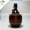 New design 64 oz / 2 L/2000 ml amber beer growler bottle with flip top cap /swing top