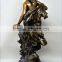 Antique casting beautiful lady art casting bronze sculptures NTBH-S1131