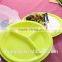 2017 Microwave safe plastic dinner plate with Diswasher/portion control plate