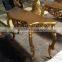 French Style Reproduction Living Room Furniture Console Table With Wood Top