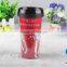 customized printing paper insert travel mug double wall paper cup