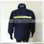 OEM High Quality Workwear Wholesale Navy Winter Polyester Padded Jacket with Useful Pockets