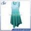 2017 Womens Sleeveless Boho Tie-Dye Ombre Tunic Tank Top