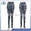 Custom women fitness sports leggings with Camo 2017 Spot Drill design