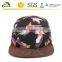 5 Panel Camp Hat Eagle Birds Printed Black custom-made 5 panels cap