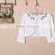 neck with green bow tie spring / summer children girls coat fashion 100% cotton newest kids coats girls coats