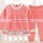 latest light blue pink stylish baby girls cotton knitted sweaters