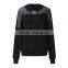 New Arrival Women Sweatshirt Autumn Hoodies Sexy Mesh See Through Hooded Long Sleeve Patchwork Casual Hoodies Tops