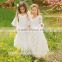 2017 Baby Girl Party Dress Children Frocks Designs Flower Girls White Long Maxi Wedding Dress