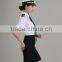 customize high quality elegant perfect fit skirt suits and pants suits uniforms for airline stewardess