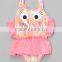 New Fashion Girl Beachwear With Pink Fish Skirted One-Piece Girl Swimsuit Girls Wear G-NP-S905-336