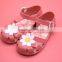 flower princess jelly shoes, girl beach shoes, pvc girl shoes