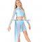 2016 New !!-Stage & Dancerwear Product Type frozen blue lycra women dress