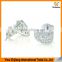 2017 new fashion Inlay zircon Platinum plating love heart five-pointed star earrings