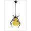 Flush Mount 1 Light Classical Droplight Restoring Ancient Ways Antique Brass Spray Lacquer Glass Metal