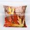 2015 Wholesale 3D Maple Leaf Printed Decorative Throw Pillow