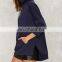 Ladies Oversized Silhouette Classic Pocket Slit Sweatshirt